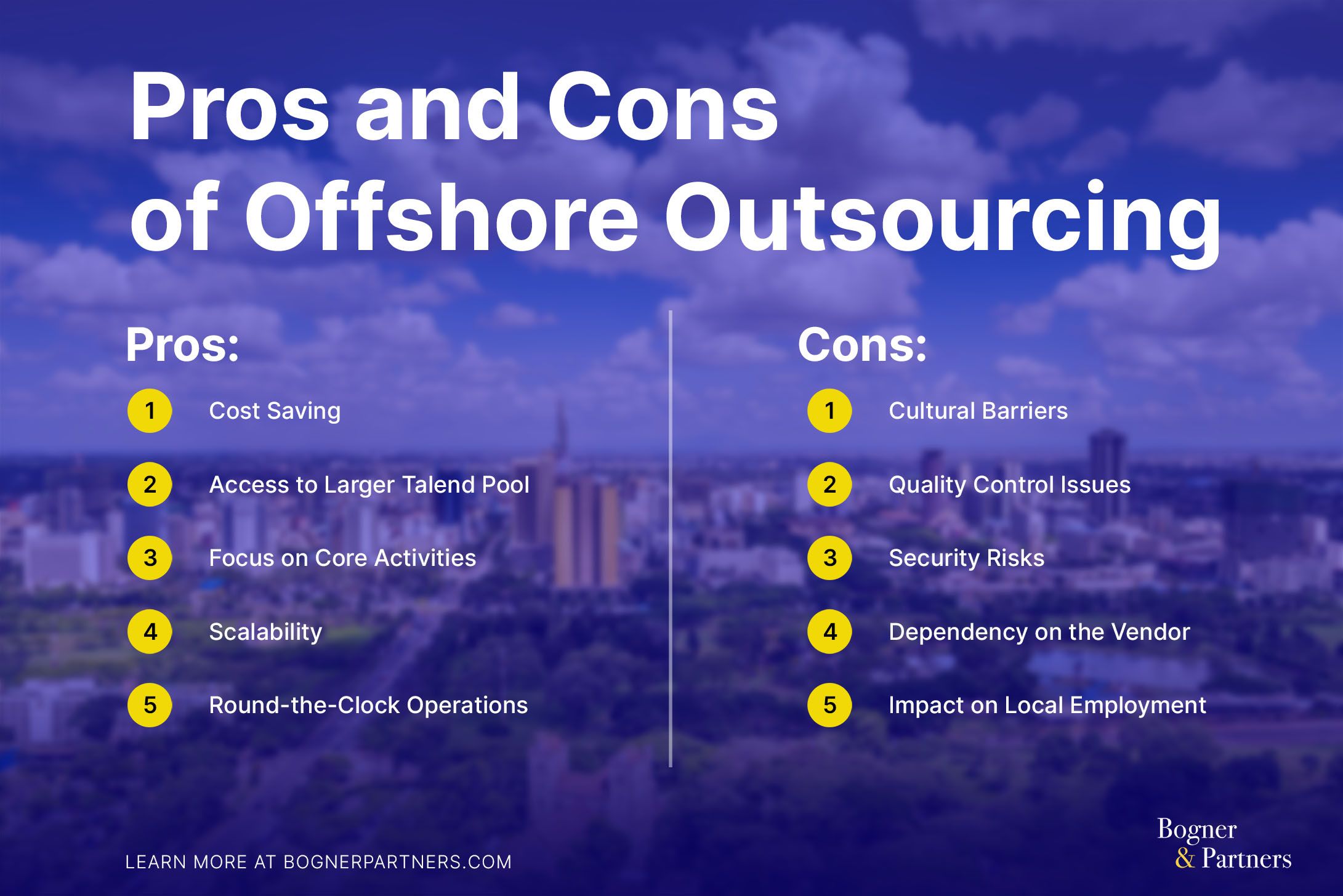 Pros and Cons of Offshoring